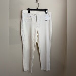 Zara Women's Cream Straight Leg Jeans